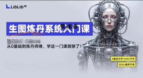 LibLibAI哩布哩布生图炼丹系统入门课，从生图到炼丹，只学这一门就够了-紫瑞库