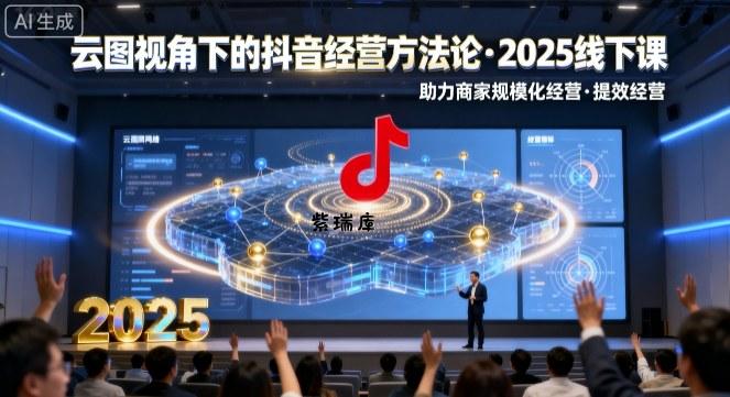 云图视角下的抖音经营方法论，2025线下课，助力商家规模化经营，提效经营(录音+字幕)-紫瑞库