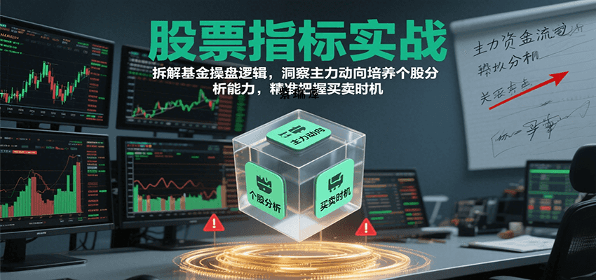股票指标实战，基金操盘逻辑拆解，洞察主力动向培养个股分析能力把握买卖时机(更新)-紫瑞库