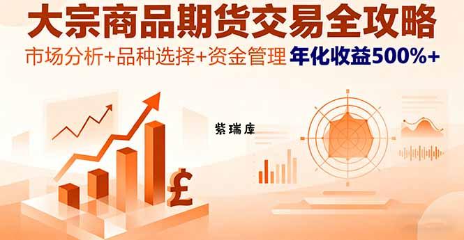 大宗商品期货交易全攻略，市场分析+品种选择+资金管理，年化收益500%+-紫瑞库