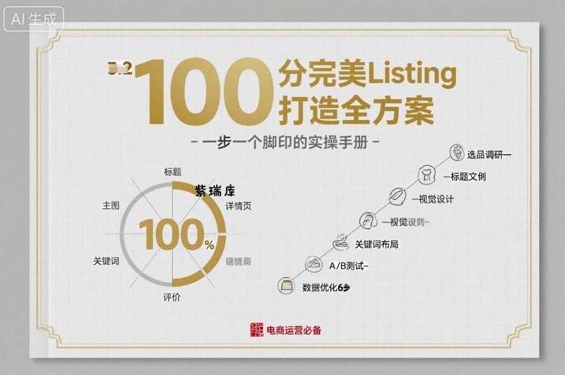 100分完美Listing打造全方案,想要完美listing必须是需要一步一个脚印的-紫瑞库