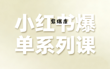 尼采老师·小红书爆单系列课-紫瑞库