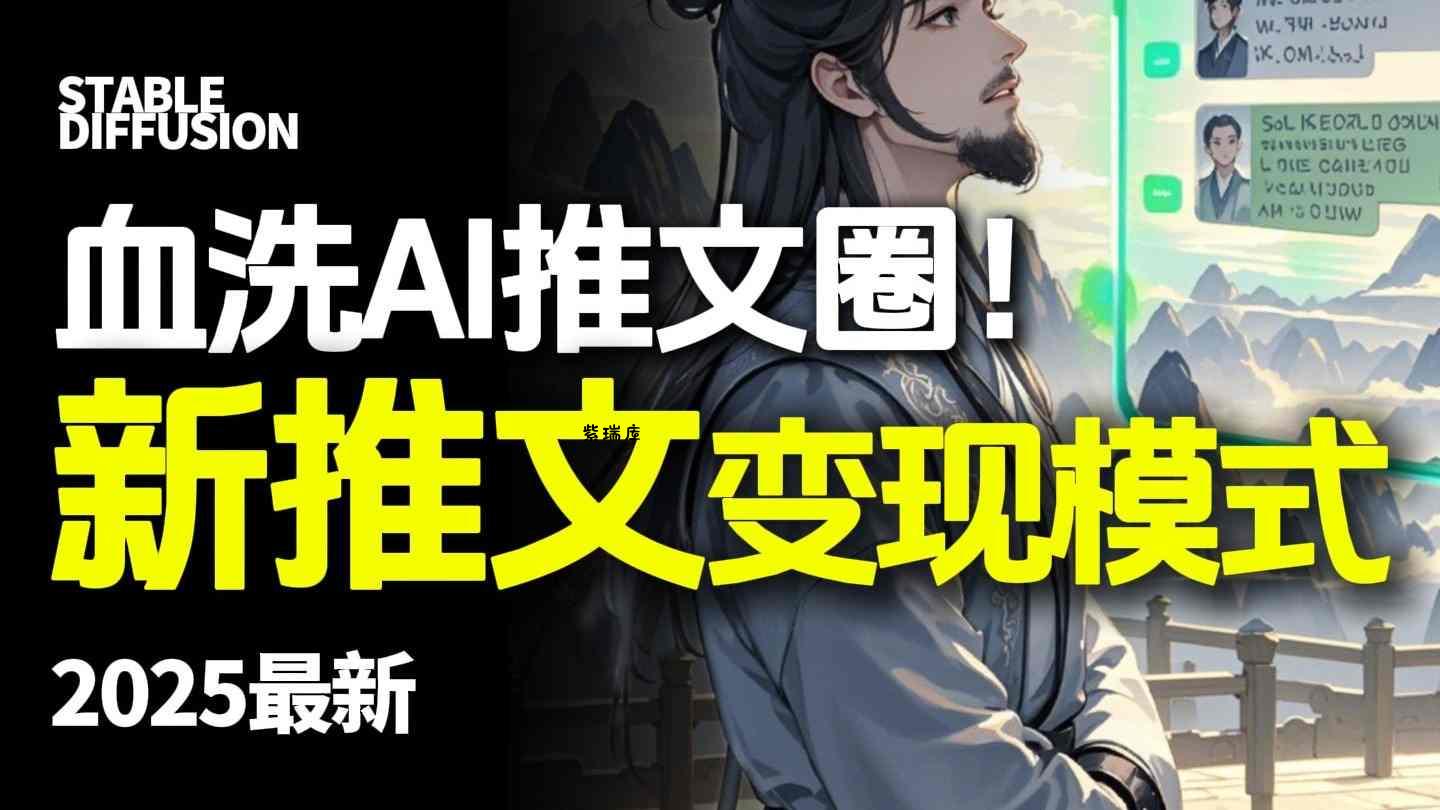 最新AI动态电影漫画小说推文,全流程实操教学,小白也能月入1W+-紫瑞库