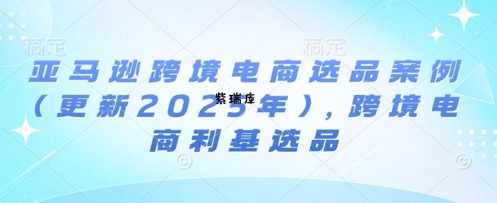 亚马逊跨境电商选品案例(更新2025年10月)，跨境电商利基选品-紫瑞库