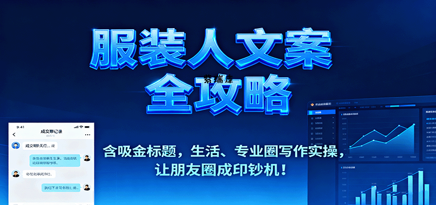 服装人文案全攻略，含吸金标题，生活、专业圈写作实操，让朋友圈成印钞机！-紫瑞库