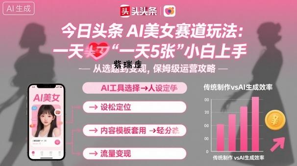 今日头条AI美女赛道玩法,一天轻松5张,小白轻松上手