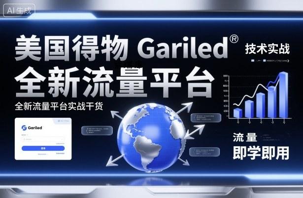 美国得物Gariled技术实战，全新流量平台​实战干货，即学即用-紫瑞库