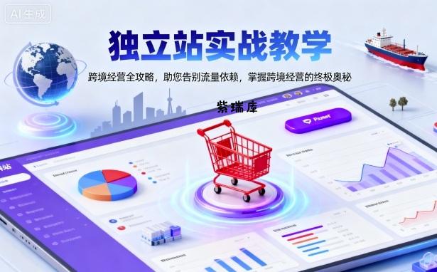 独立站实战教学,跨境经营全攻略,助您告别流量依赖,掌握跨境经营的终极奥-紫瑞库