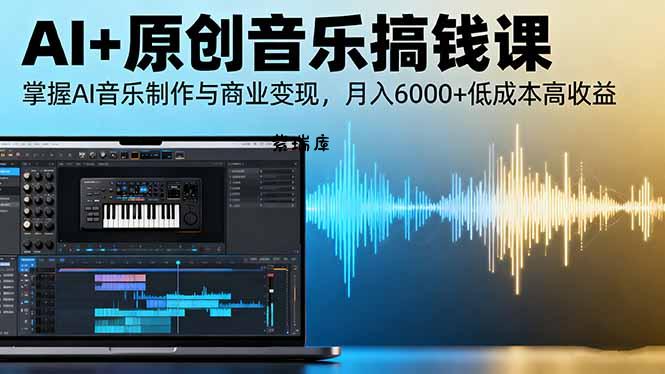 AI+原创音乐搞钱课：掌握AI音乐制作与商业变现，月入6000+低成本高收益-紫瑞库