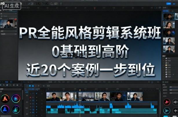 PR全能风格剪辑系统班，0基础到高阶，近20个案例一步到位-紫瑞库