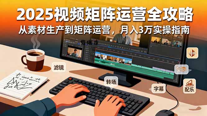 2025短视频矩阵运营全攻略:从素材生产到矩阵运营,月入3万实操指南-紫瑞库