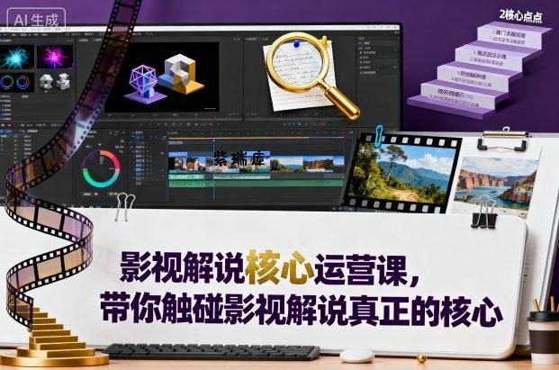 影视解说核心运营课，带你触碰影视解说真正的核心-紫瑞库