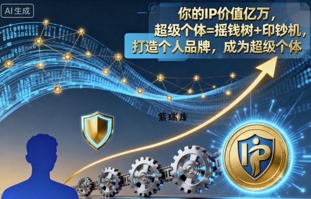 你的IP价值亿万,超级个体=摇钱树+印钞机,打造个人品牌,成为超级个体-紫瑞库