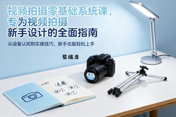 视频拍摄零基础系统课，专为视频拍摄新手设计的全面指南-紫瑞库